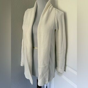 Banana Republic 100% cotton open cardigan in white size S